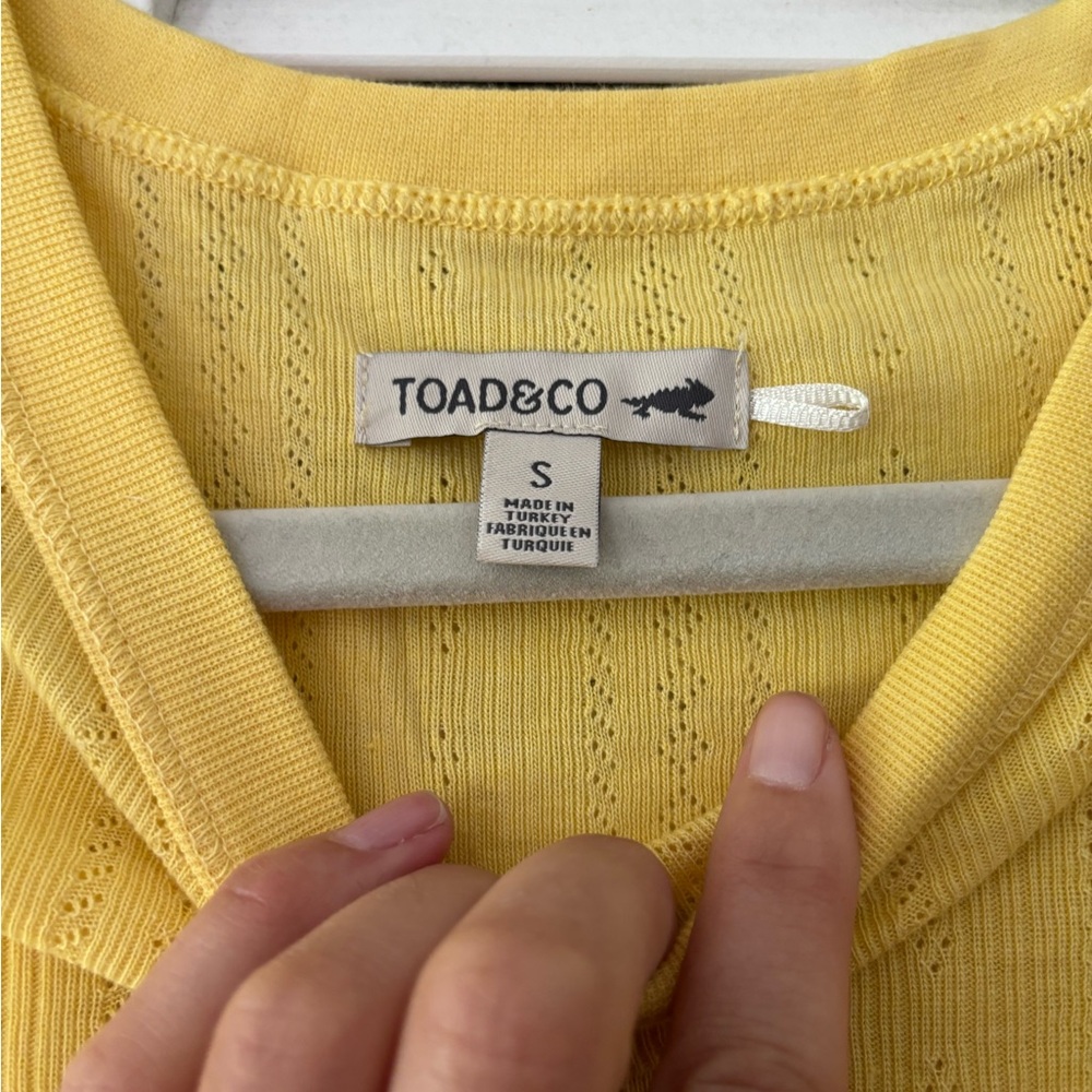 Toad&Co Sunny Yellow Knit Tee